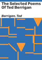 The_selected_poems_of_Ted_Berrigan