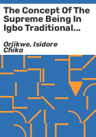 The_concept_of_the_supreme_being_in_Igbo_traditional_religion
